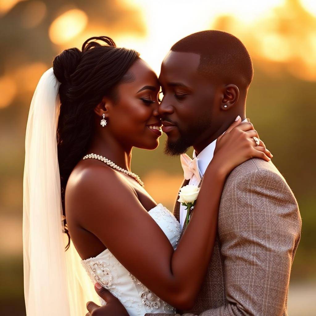 Couple mariés à Abidjan