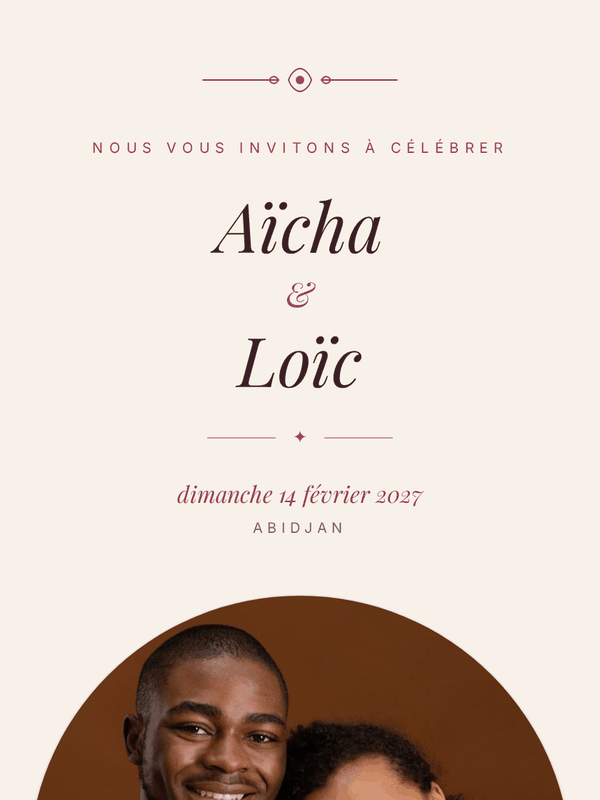 Modèle d'invitation Rose Élégance